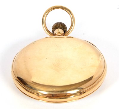 Lot 431 - 18ct gold open face Waltham USA pocket watch,...