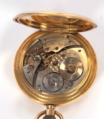 Lot 431 - 18ct gold open face Waltham USA pocket watch,...