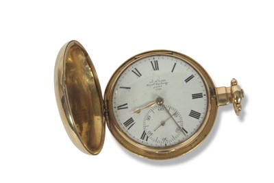 Lot 435 - 18ct gold Hunter pocket watch by J McCabe of...