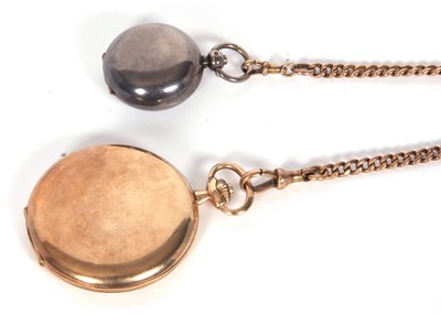 Lot 436 - 9ct gold Hunter pocket watch with a 9ct gold...