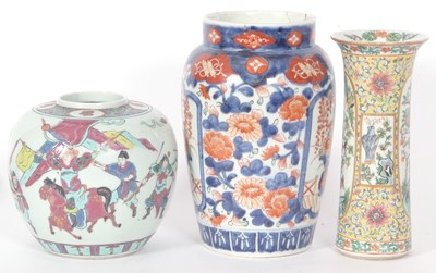 Lot 198 - Group of Oriental porcelain including a...