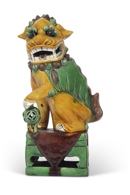 Lot 213 - Chinese mythical dragon or dog of fo in tang...