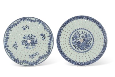 Lot 216 - Two 18th Century Chinese porcelain large...