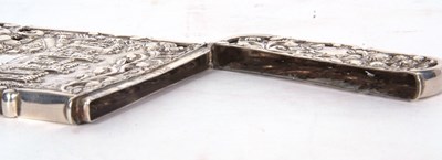 Lot 405 - Fine Victorian card case of shaped rectangular...