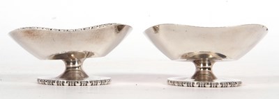 Lot 80 - Pair of George V pedestal bon bon dishes of...