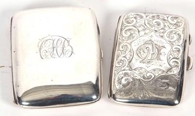 Lot 82 - Mixed Lot: Small Edwardian silver cigarette...