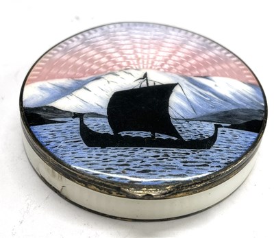 Lot 34 - Mid 20th Century Norwegian circular silver...