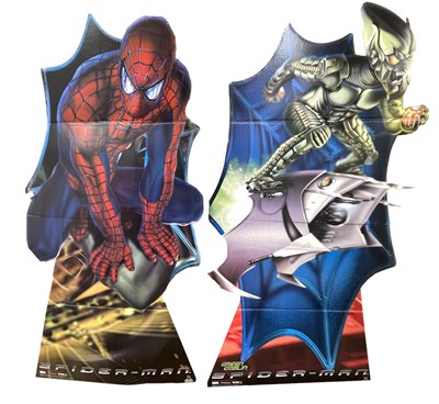 Lot 201 - A pair of official Spider-Man movie cardboard...