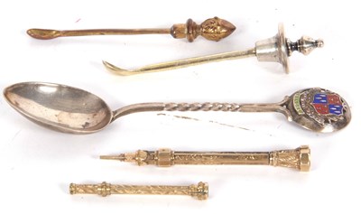 Lot 23 - Mixed Lot including two Victorian gilt metal...