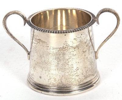 Lot 61 - George V two handled sugar bowl of tapering...