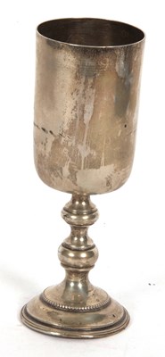 Lot 98 - 19th Century Polish white metal goblet with...