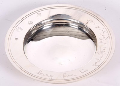 Lot 108 - Elizabeth II copy of an armada dish of plain...