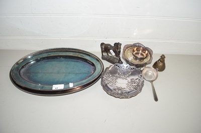Lot 63 - Mixed Lot: Silver plated serving dishes, table...