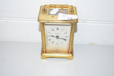Lot 73 - Bayard brass cased carriage clock
