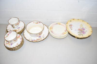 Lot 152 - Quantity of floral decorated tea wares