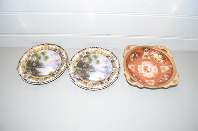 Lot 154 - Pair of Noritaki gilt decorated cabinet plates...
