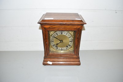 Lot 14A - Early 20th Century oak cased mantel clock