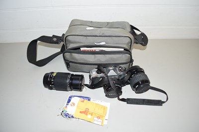 Lot 27 - Pentax ME Super camera with bag and accessories
