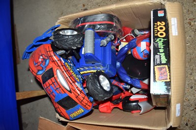 Lot 186 - Box of Spiderman related items to include...