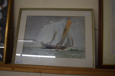 Lot 190 - C A Hannaford, Study of a Fishing Boat,...