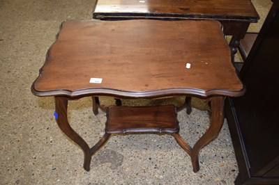 Lot 334 - Edwardian mahogany two tier occassional table...