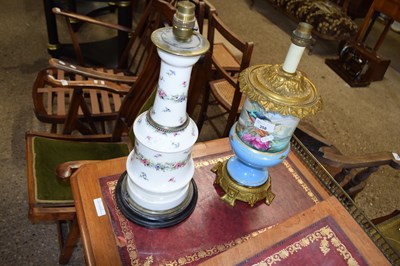 Lot 358 - 19th Century porcelain and metal mounted table...