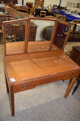 Lot 384 - Mid Century dressing table with triple mirror