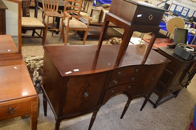 Lot 385 - Reproduction mahogany side board together with...