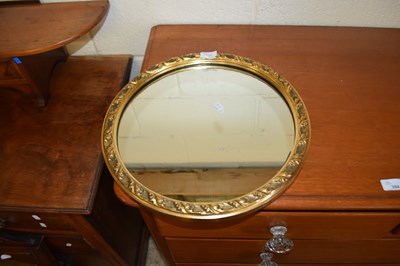Lot 393A - Circular gilt framed wall mirror