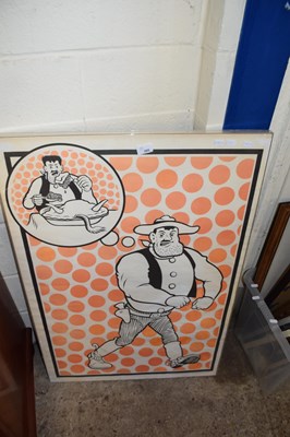 Lot 395 - Large coloured print Desperate Dan