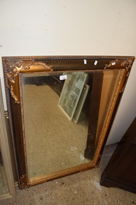 Lot 400 - Modern rectangular bevelled wall mirror in...