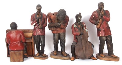 Lot 283 - A quintet of 1920s porcelain music shop...