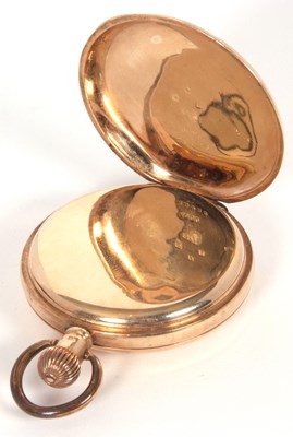 Lot 432 - A 9ct gold Half Hunter pocket watch g/w 92gms...