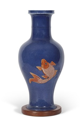 Lot 223 - Large Chinese porcelain vase, the baluster...