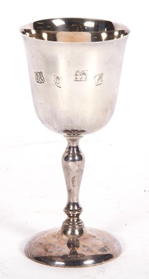 Lot 109 - Elizabeth II wine goblet with inverted bell...