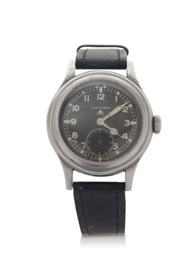 Lot 449 - Longines WWW military 'Dirty Dozen' stainless...