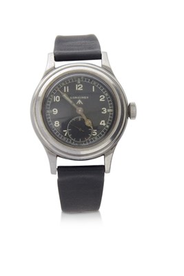 Lot 448 - Longines WWW military 'Dirty Dozen' stainless...