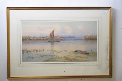 Lot 73 - Norwich School, 19th Century, A wherry sailing...