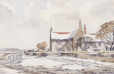 Lot 789A - George Sear (British b.1937) Snow at Salthouse,...