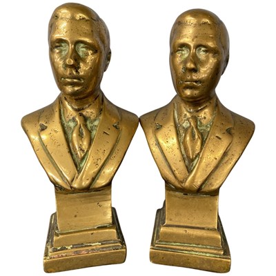 Lot 415 - Bronze bust probably of Edward VIII and...