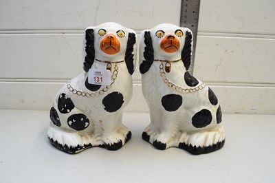 Lot 131 - PAIR OF BURLEIGH WARE STAFFORDSHIRE DOGS