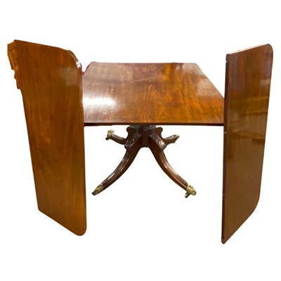 Lot 595 - 19th Century mahogany pedestal dining table...