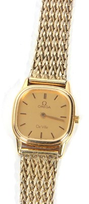 Lot 278 - A ladies Omega Deville Quartz wristwatch with...