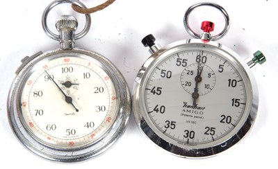 Lot 294 - Two vintage stop watches, one Smiths and the...