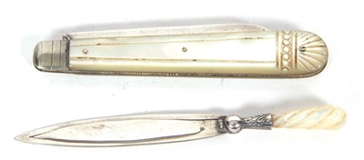 Lot 131 - Mixed Lot: Late Victorian trowel page marker...