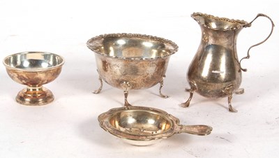 Lot 136 - Mixed Lot:  Matching silver cream jug and...