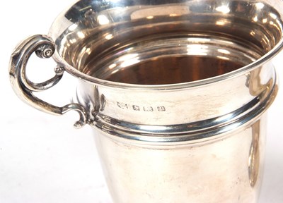 Lot 240 - George V silver twin handled trophy engraved...