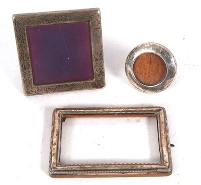 Lot 260 - Three silver photograph frames to include a...