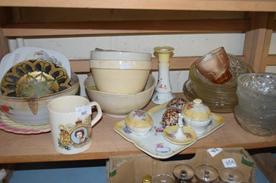 Lot 502 - Mixed Lot: Dressing table set, pudding basins,...