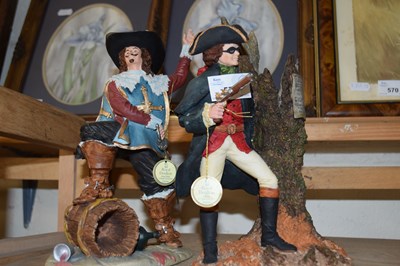 Lot 571 - Royal Doulton resin model Dick Turpin and one...